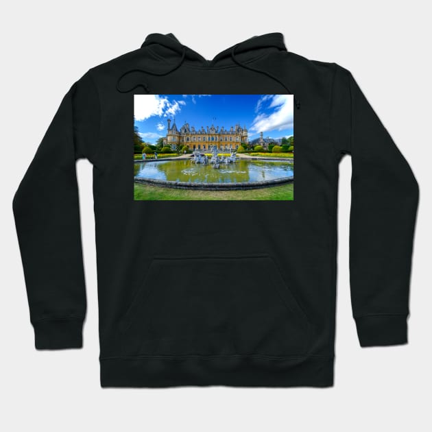 The Pond and Manor at Waddesdon Hoodie by BrianPShaw